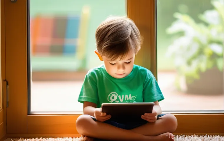 언어치료의 역할과 중요성 - **Prompt:** A young child, approximately 3 years old, sits alone on a cozy rug, completely absorbed ...